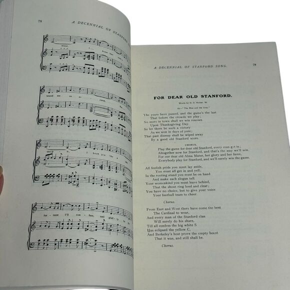 Vintage Songbook A Decennial of Stanford Song University Music Football Drinking - Picture 5 of 16